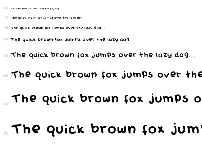 Lemons Can Fly font waterfall